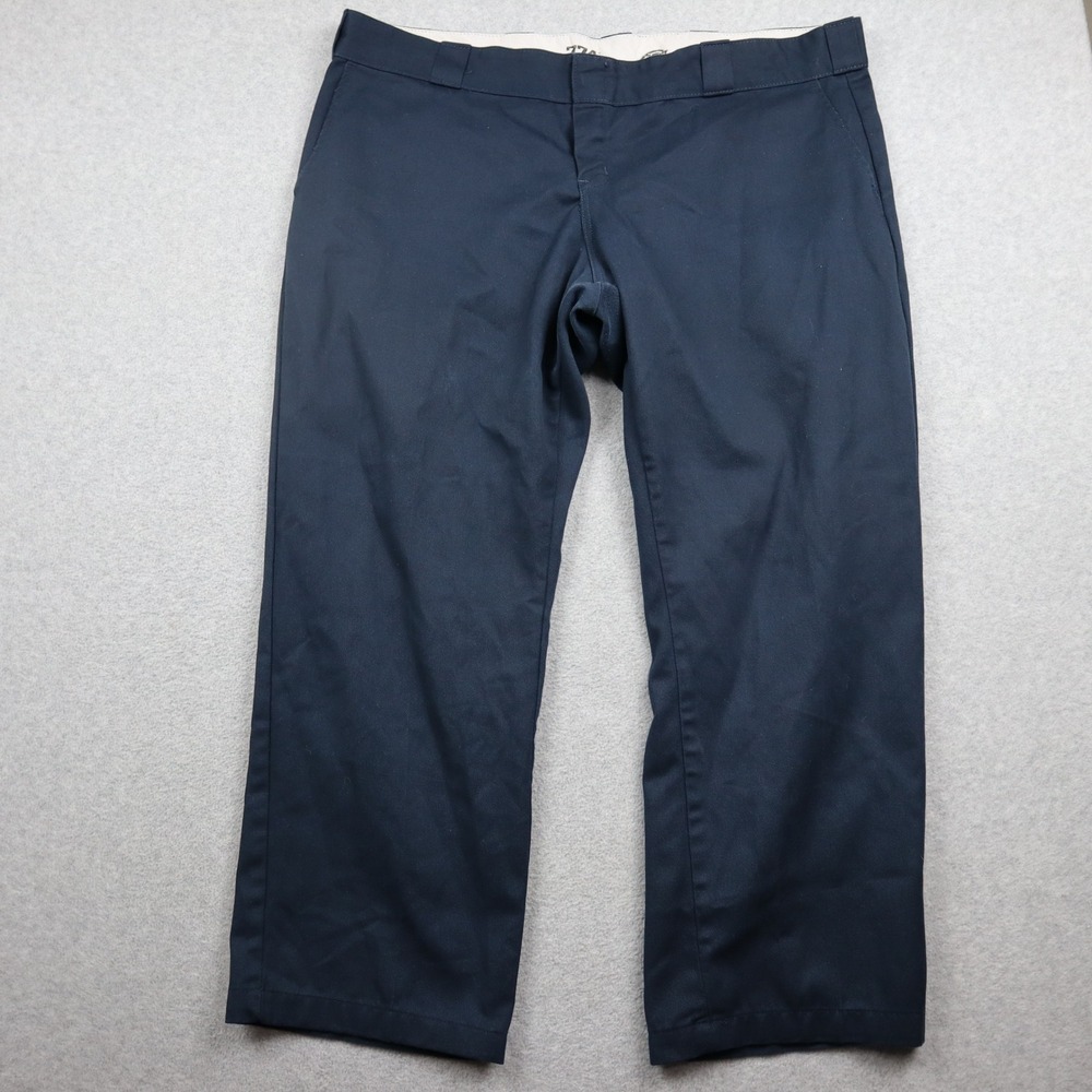 Dickies Pants Womens 18 774 Original Fit Dark Navy Blue Workwear Straight Leg